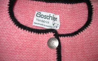 Ausschnitt Jacke "Salzburger" von Goschler Handstrick