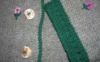 Stick- und Strick-Details Damenjacke "Resi"